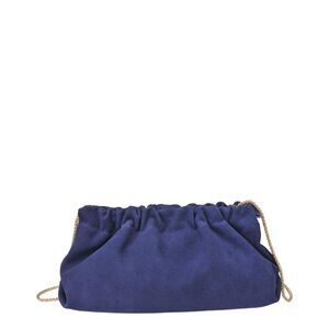Moda Luxe Penelope Leather Clutch, Navy